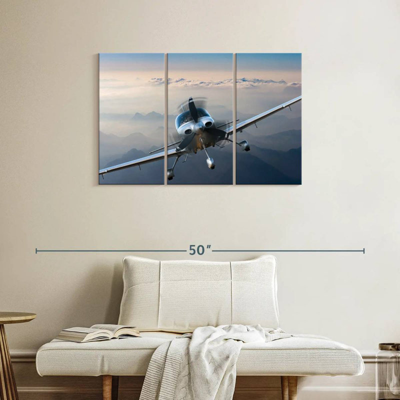 Mehar Private Propeller Plane, 24" H x 38" W