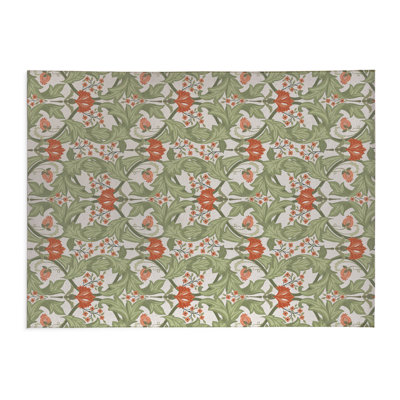 Tapis d'intérieur antidérapant Ogee Leaf