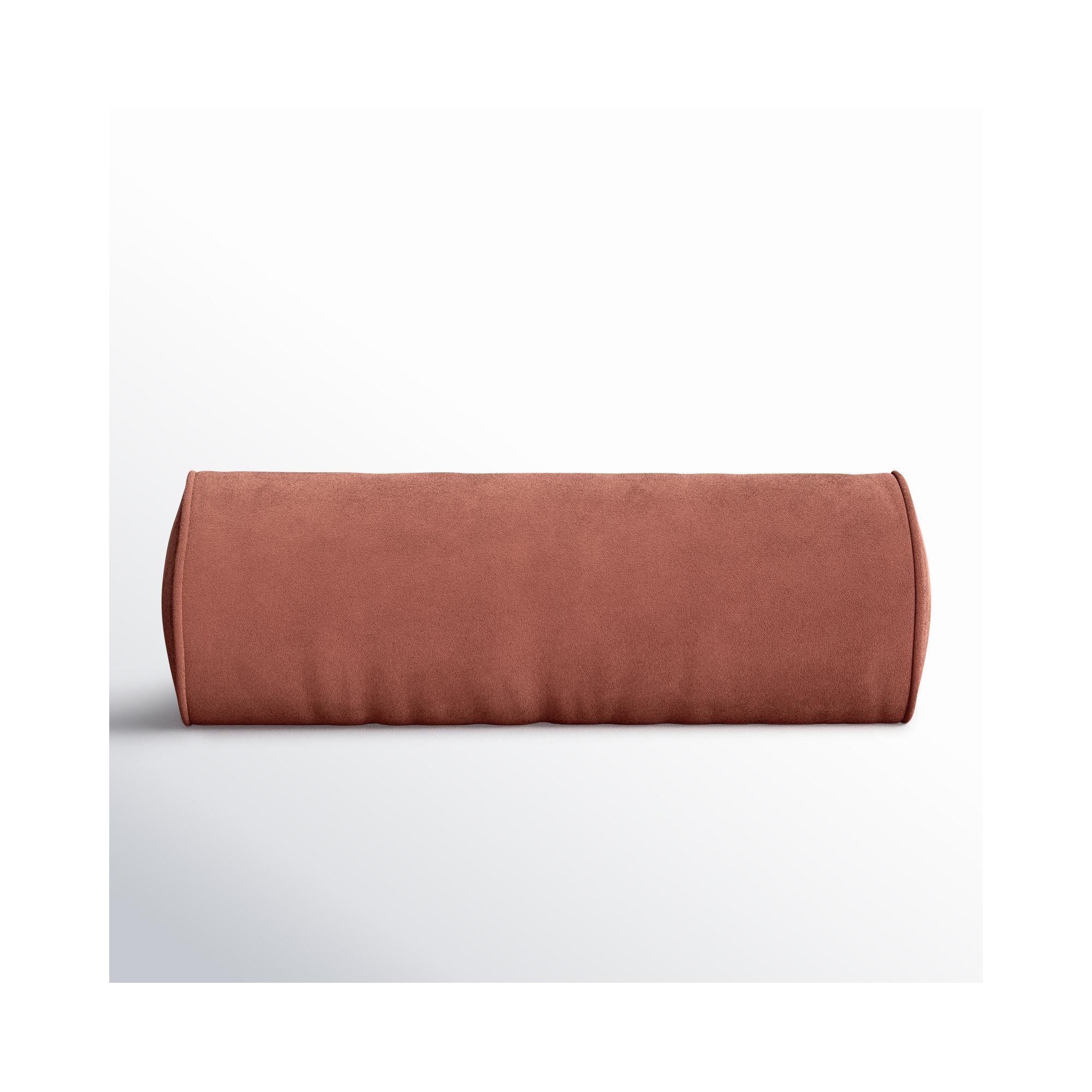 Deane Pillow Cover & Insert Bolster, Polyester/Pollyfill, Brick Red