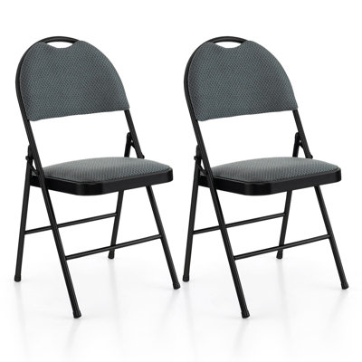 Tabatiere Fabric Padded Stackable Folding Chair Folding Chair Set
