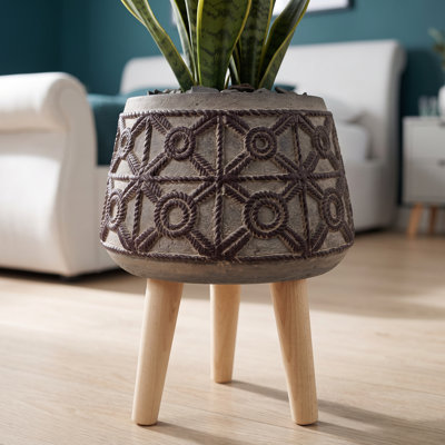 Cement Indoor Cachepot