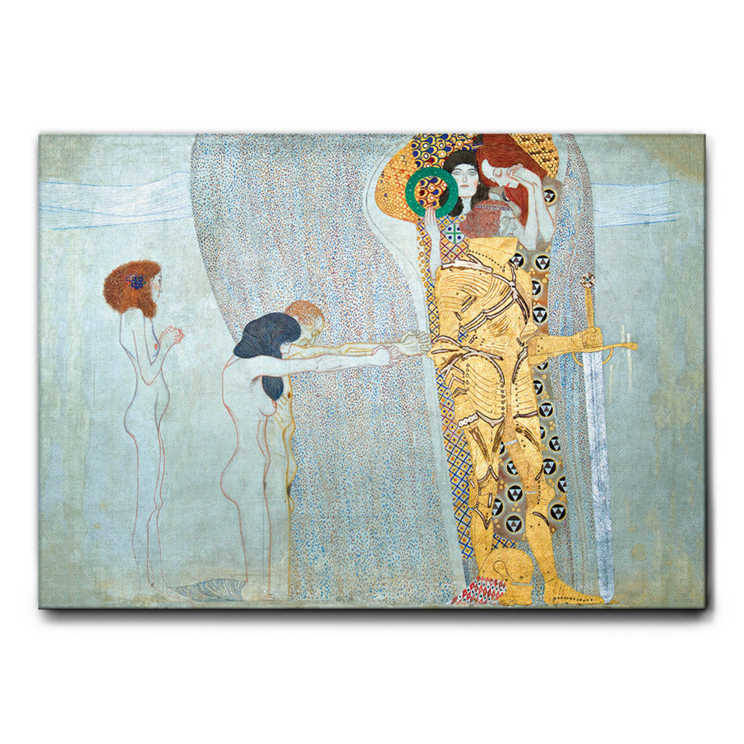 Leinwandbild The sufferings of Humanity von Gustav Klimt