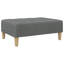  Canapé-lit 2 places en polyester gris foncé, bois, plastique et mousse-229319492