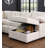 Multi - Functional L - Shaped Corner Sofa With Storage & Convertible Bed Features
