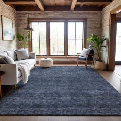 Premium Machine Washable Gurubaksh AMF1165 Geometric Rug