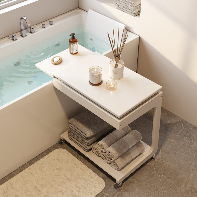 Table d'appoint Annandale, Blanc