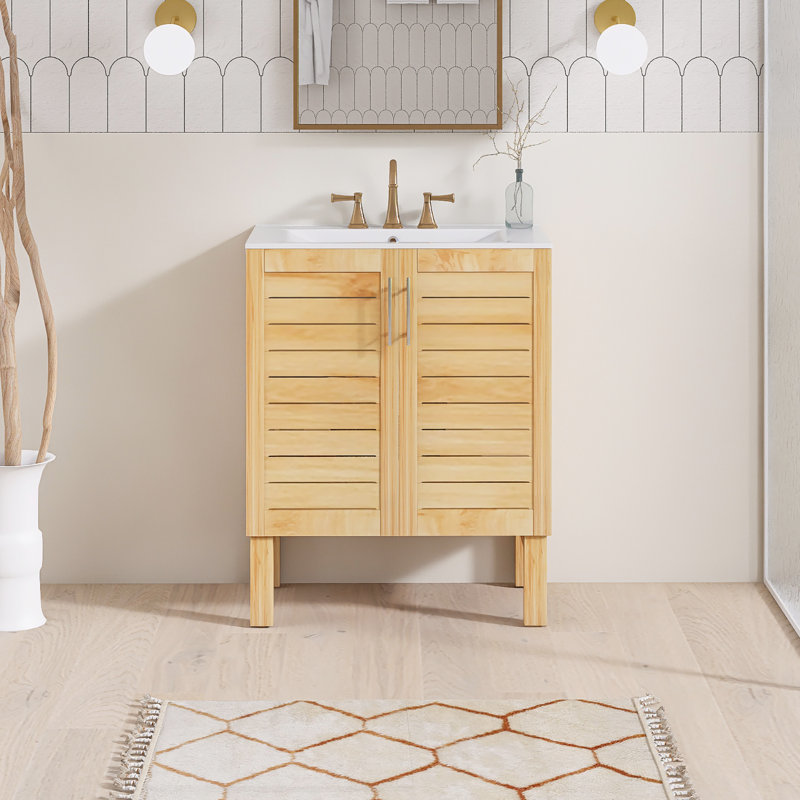 30'' Single Bathroom Vanity With Ceramic Top