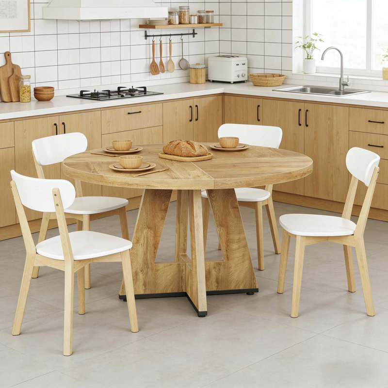 Table de salle à manger ronde moderne pour la maison et la cuisine
