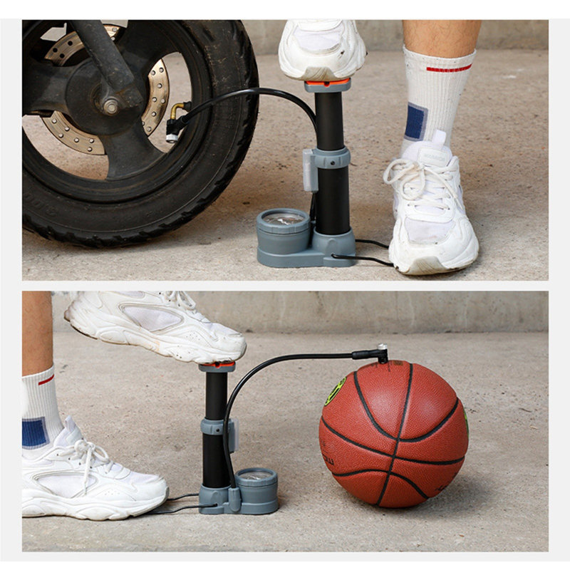 tire pump Multi-function Foot Pump Car High-pressure Visual Meter Non-slip Inflatable Pump