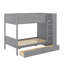 Lit superposé simple au-dessus de simple avec tiroirs et armoire-1348741274