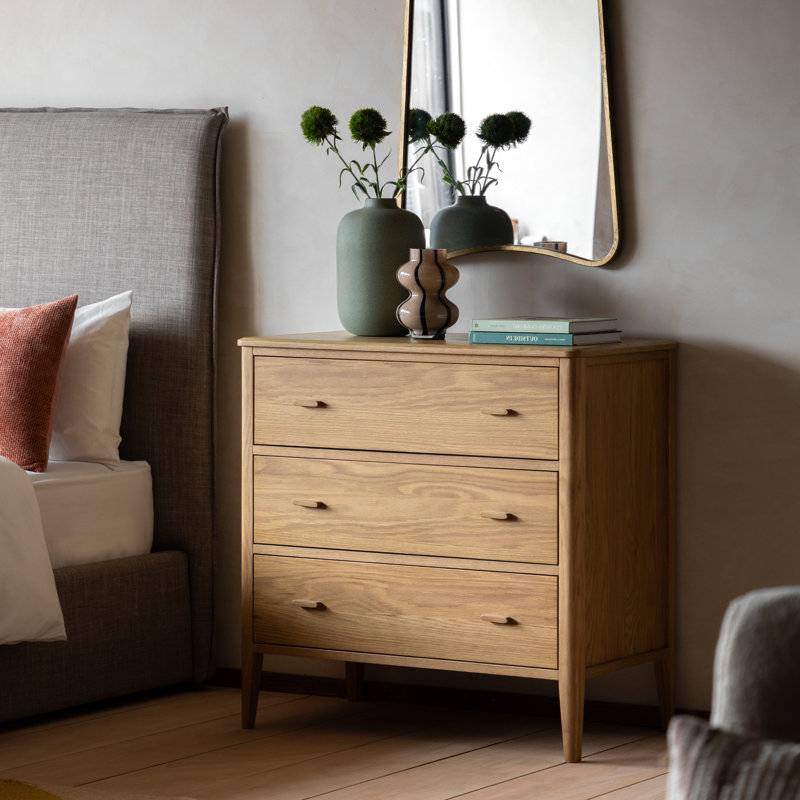3 - Drawer Accent Chest, Beige