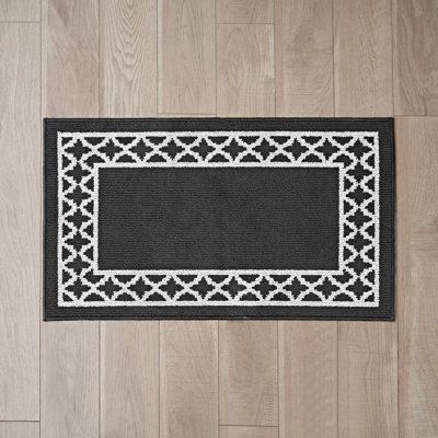 Nautica Collin Border Machine Washable All Loop Tufted Rugs 1-Piece