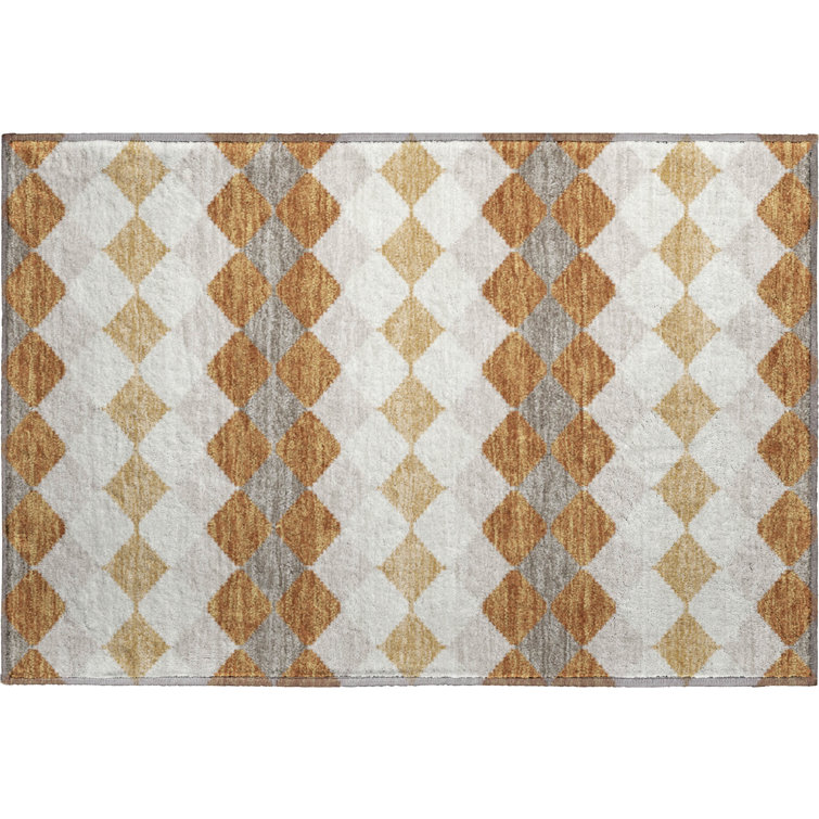 Premium Machine Washable Laclede AMF1007 Geometric Rug