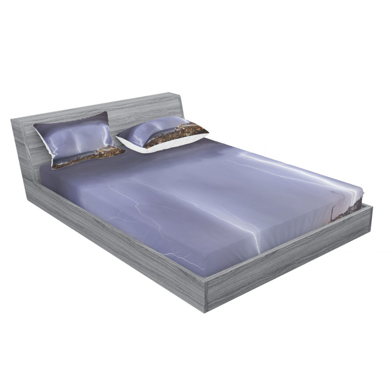 Microfiber Sheet Set, Queen Sheet Set with Fitted Sheet