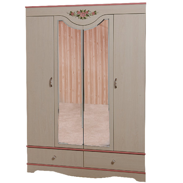 Daquandre 52.76'' Wide Kids Armoire with Mirror