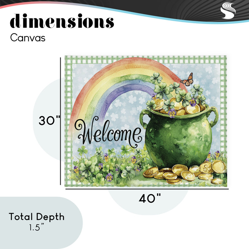 «Welcome Rainbow Pot», par Nicole DeCamp, 30 po x 40 po