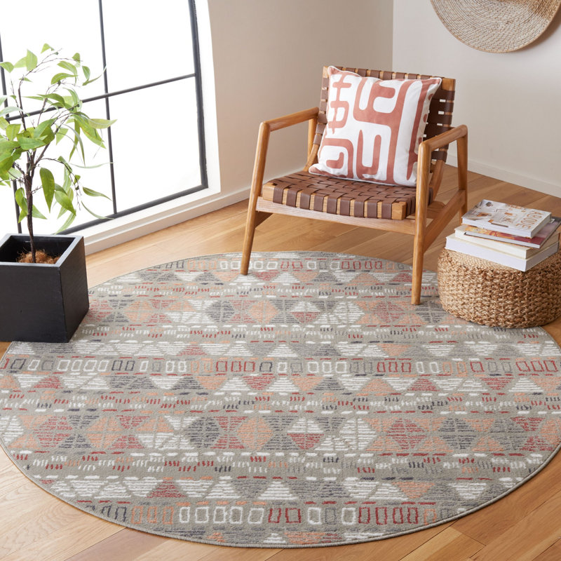 Janyi Performance Southwestern Rug, Round 6'7"