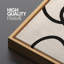 Lignes noires abstraites sur art moderne beige-111695715-100937294