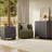 Allete Modern Fluted 2-Drawer Nightstand With Charging Station-2042470090