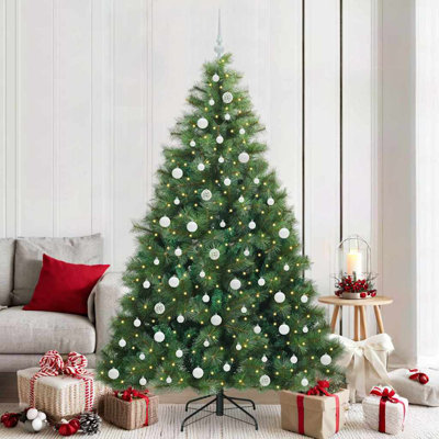  Artificial Christmas Tree with 300 LEDs  PE and PVC