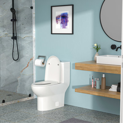 Toilette en céramique avec intérieur entièrement émaillé - empêche la croissance bactérienne élevée et durable