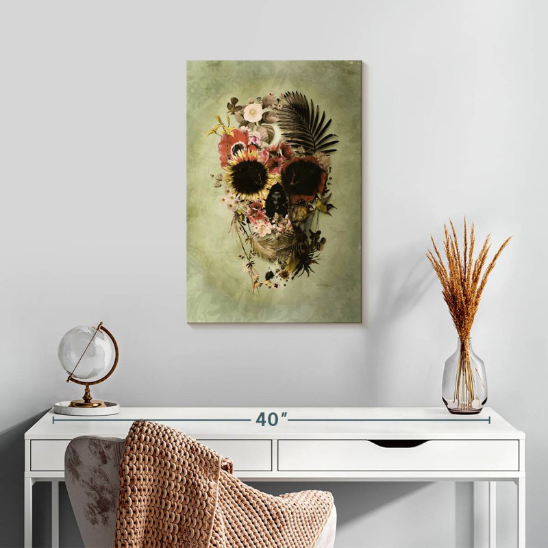 Hitzel Garden Skull Light, 24" H x 16" W