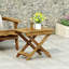  Table d'appoint d'extérieur pliante en bois, P 15 po x l 22,75 po x H 18,25 po-606032482
