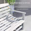 2-Person HDPE Glider Bench with Slatted Design