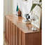 Buffet décoratif rétro minimaliste brun