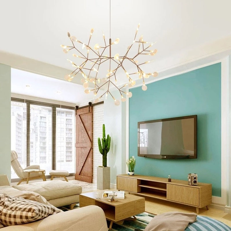Lustre linéaire moderne à 45 lumières Heberling