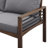 Piatto 48'' Wide Acacia Loveseat with Cushions