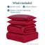 Microfiber No Pattern Duvet Cover Set with Pillowcases Included-115675830-115675834