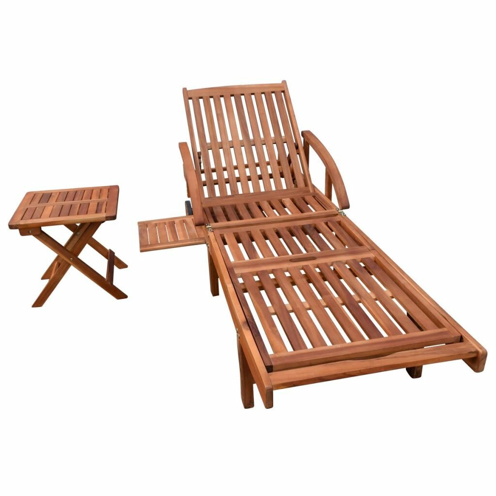 Gartenliegen-Set Charlot mit Tisch