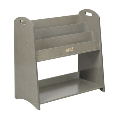 ECR4Kids 3-Shelf Floor Book Display with Handles and Storage, 30in, Kids Bookshelf