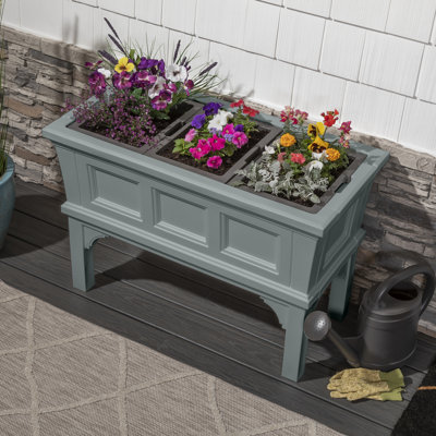 Boîte à fleurs surélevée en plastique Step2 Atherton