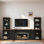 3-piece Entertainment Centre With 1 Tv Stand And 2 Bookshelves