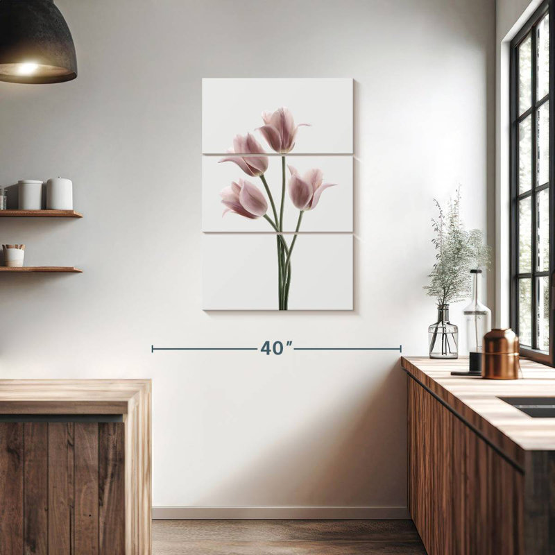 Harnek tulipes rose, H 38 po x l 24 po