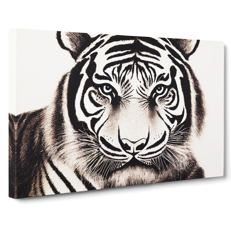 Tiger Art Vol.1 - Wrapped Canvas Print, 35cm H x 50cm W x 3cm D