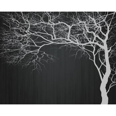 Sabbagh Monochrome Abstract Tree Wall Mural