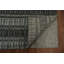 Tapis gris contemporain à rayures texturées subtiles 10 x 13