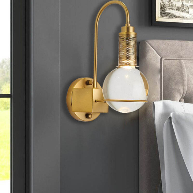 Elswick Industrial 1 Light Gold Armed Sconce
