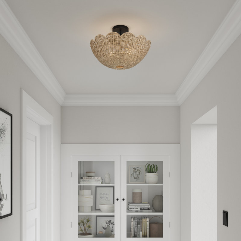 Plafonnier semi-encastré 2 lumières Malura