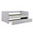 Modern Daybed Pull-Out Trundle Side Pockets Light Gray Upholstery Nailhead Trim Bedroom Living Room Furniture-1111711859
