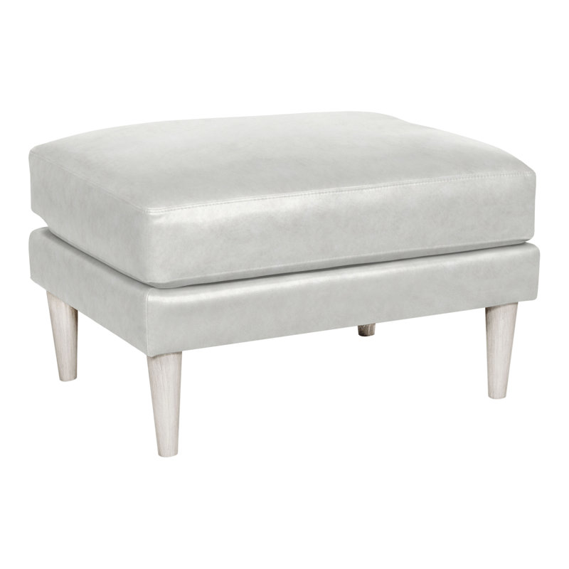 Thea Ottoman, Gatsby Brown Sugar Genuine Leather, Casa Blanca