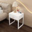 Table de chevet avec tiroir, table de chevet minimaliste avec poignée en bois