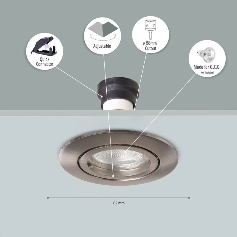 Ailer 8.2cm Recessed Lighting Kit