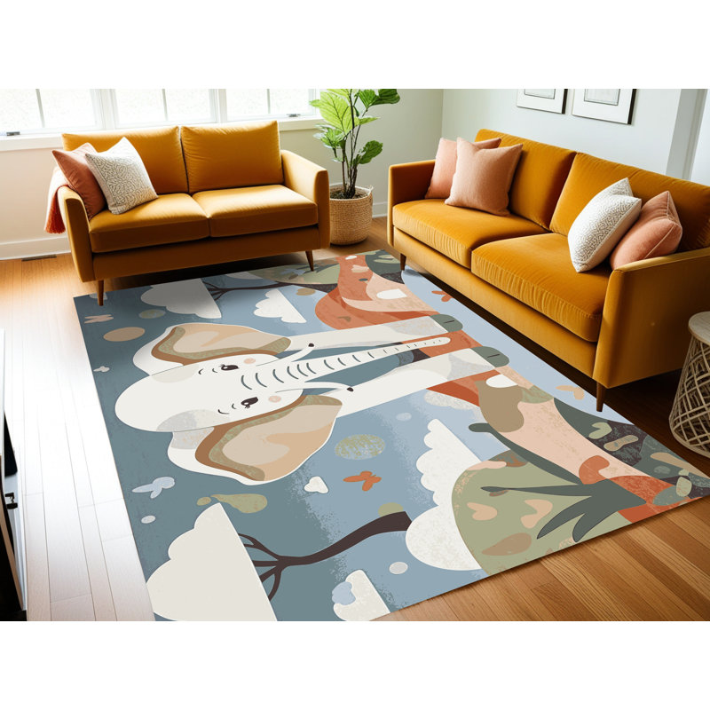 Tapis pour enfants East Urban Home, Rectangulaire 2 pi x 3 pi
