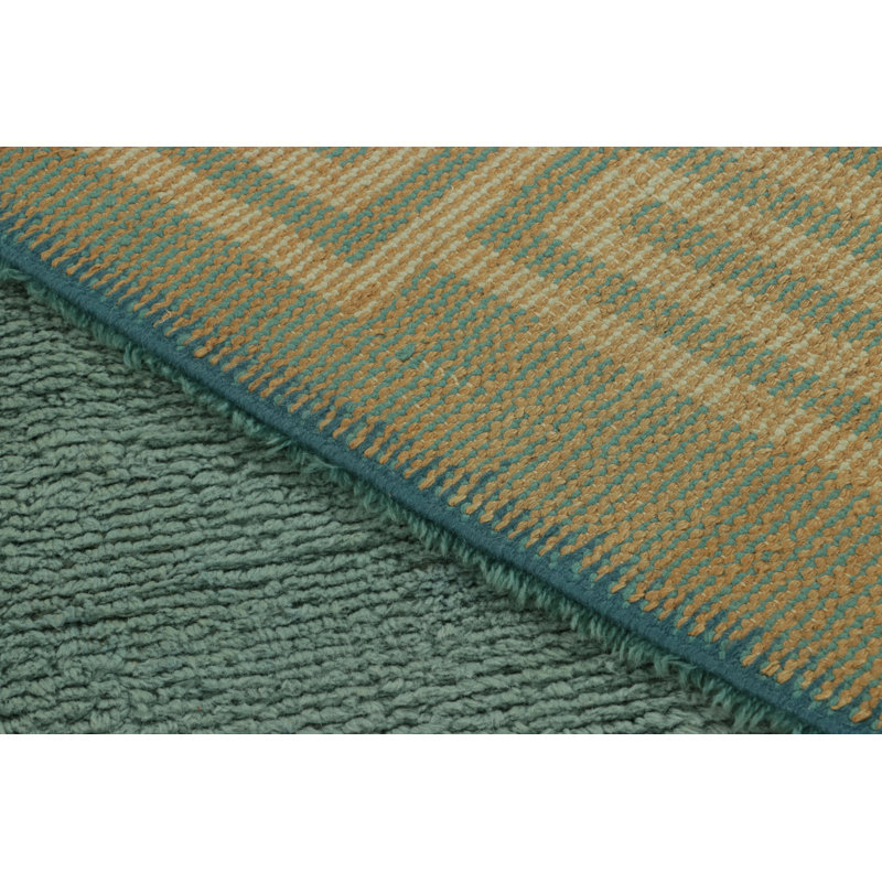 André Arbus Vintage French Art Deco Rug In Blue - Rug & Kilim