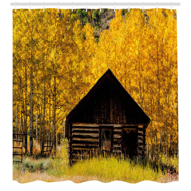 Rideau de douche simple Bleeker Farmhouse in Aspen, H 75 po x l 69 po