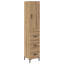  Highboard Old Wood 34.5 X 34 X 180 Cm Engineered Wood-124474022